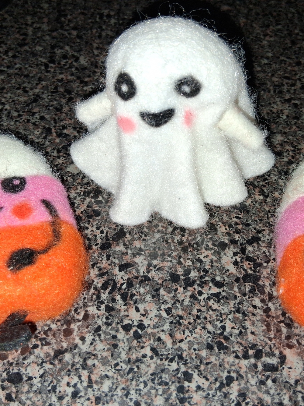 Target White Plush Ghost with Pink Cheeks Halloween Decor